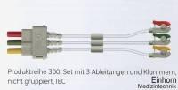 Set, 3 Ableitungen, Klammern, nicht gruppiert, IEC, 150 cm