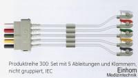 Set, 5 Ableitungen, Klammern, nicht gruppiert, IEC, 125/75 cm