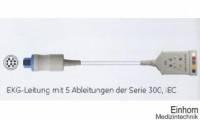 EKG-Leitung, 5-polig, Serie 300, IEC, 300 cm