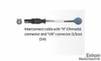 Stammleitung mit H- (Ohmeda) und UN-Stecker, 100 cm