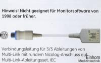 Adapter-Leitung, 3/5-polig, IEC, 300 cm