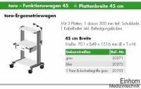 Toro - Ergometriewagen 45 cm, grau