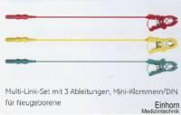 Multi-Link-Set, 3 Ableitungen, Mini-Klammern, DIN, AHA, 61 cm