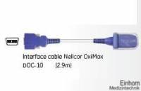 Nellcor-Sensor-Anschlussleitung OxiMax, DOC10, 290 cm