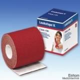 Leukotape K Klebebinde, 5 m x 7,50 cm, rot