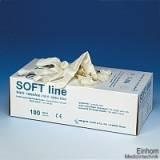 SOFT line Nitril U.-Handschuhe weiß, Gr. M unsteril puderfrei (100 Stck.)