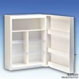 Verbandschrank Kunststoff 31,5 x 42 x 15 cm, damastweiß, leer