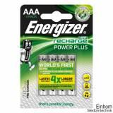 Energizer NiMH Akkumulatoren Power Plus Micro AAA HR03 1,2 V (4er-Pack) (700 mAh#E300626604#)