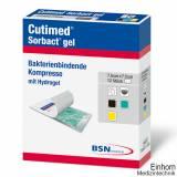 Cutimed Sorbact Gel-Kompresse, 7,5 x 15 cm, steril