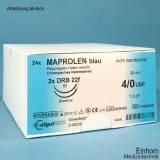 MAPROLEN DS 19 5/0=1, monofil, blau Nahtmaterial Fadenlänge 45 cm, (24Stck.)