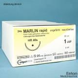 MARLIN rapid HR 17 4/0=1,5, (24 Stck.) Nahtmaterial Fadenlänge 70 cm, ungefärbt