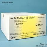 MARISORB DS 19 4/0=1,5, (24 Stck.) Nahtmaterial Fadenlänge 70 cm, violett