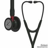 3M Littmann Cardiology IV Diagnostic Stethoskop Black Edition (Schlauch schwarz, mit rotem Schlaucha