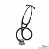 3M Littmann Cardiology IV Diagnostic Stethoskop regenbogenfarbenes Bruststück (Schlauch schwarz)