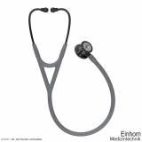 3M Littmann Cardiology IV Diagnostic Stethoskop High Polish Smoke Edition (Schlauch grau, Schlauchan