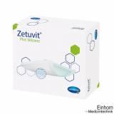 Zetuvit Plus Silicone Saugkompressen steril 8 x 8 cm (10 Stck.)