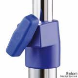 ISS Kunststoffbuchse ultramarineblau RAL5002 montiert mit T-Griff M6 Niro