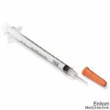 HENKE-JECT Insulinspritzen 1 ml, U-100, 3-tlg. mit Kanüle 0,30 x 12 mm (100Stck)