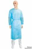 Vlies-Infektionsschutzkittel mit Strickbündchen blau XL (10 Stck.)