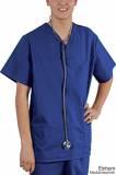 Kasack Typ Basel kornblau, Gr. XS = 0 Gr. 34/36 (Damen), Gr. 40/42 (Herren) (50 % Baumwolle / 50 % P