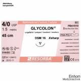 GLYCOLON DSM 11 6/0=0,7 violett, Nahtmaterial Fadenlänge 45 cm (24 Stck.)