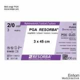 PGA-RESORBA 3/0=2, violett geflochten, Nahtmaterial Fadenlänge 3x45cm (24Stck.) (#PS433#)