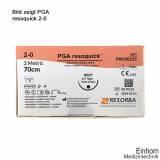 PGA-RESOQUICK HR 27 2/0=3, ungefärbt, Nahtmaterial Fadenlänge 70 cm (24 Stck.)