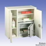 Medikamentenschrank weiß, inkl. Tresor