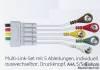 Multi-Link-Set, 5 Ableitungen, Druckknopf, AHA, 130 cm