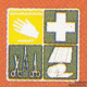 Block-Piktogramm ERSTE-HILFE 4 Motive, ca. 70 x 70 mm, 1 Stück