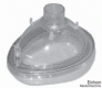 Einmal-Beatmungsmaske mit belüftbarem Kissen, Gr. 4 Erwachsene klein, 10 Stück