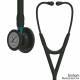 3M Littmann Cardiology IV Diagnostic Stethoskop Black Edition (Schlauch schwarz, mit blauem Schlauch