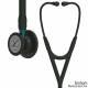 3M Littmann Cardiology IV Diagnostic Stethoskop Black Edition (Schlauch schwarz, mit blauem Schlauch, 1 Stück